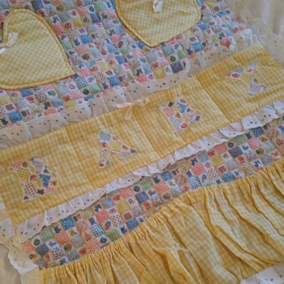 Other - Handmade 1980 Gingham Goose Wall or Crib Organizer